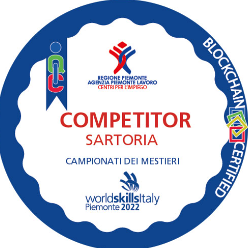 Competitor Sartoria ai Campionati dei Mestieri WorldSkills Piemonte 2022